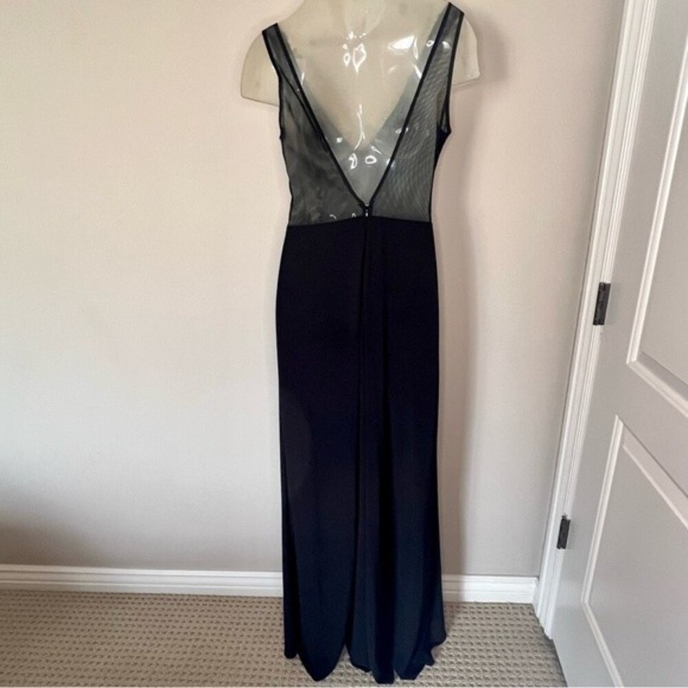 Blondie Nites by Stacy Sklar Juniors 11 Long Black & Gold‎ Long Gown Formal Prom - Picture 8 of 15
